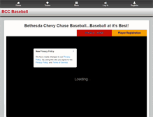 Tablet Screenshot of bccbaseball.com